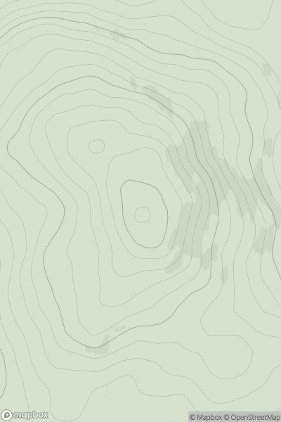 Thumbnail image for Fell Hill [The Glenkens to Annandale] [NX721844] showing contour plot for surrounding peak